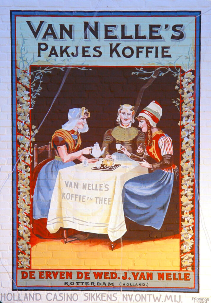 Van Nelle reclame muurschildering